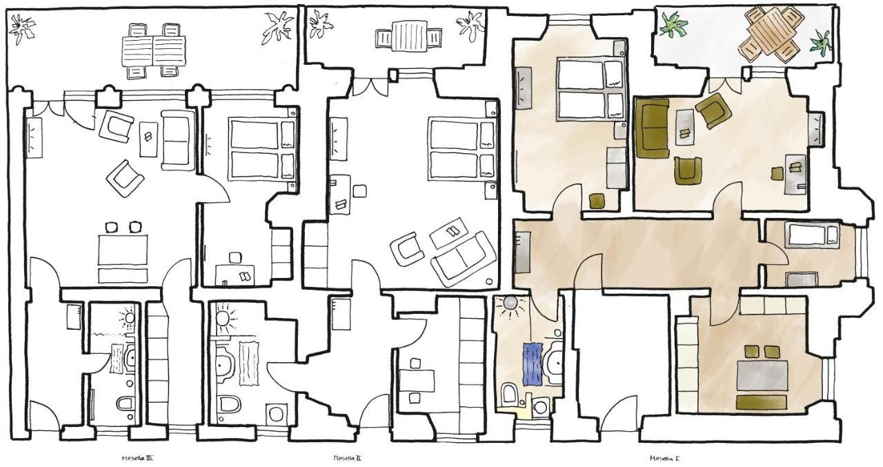 Ferienwohnungen Villa Mosella 베른카슈텔쿠에스 외부 사진